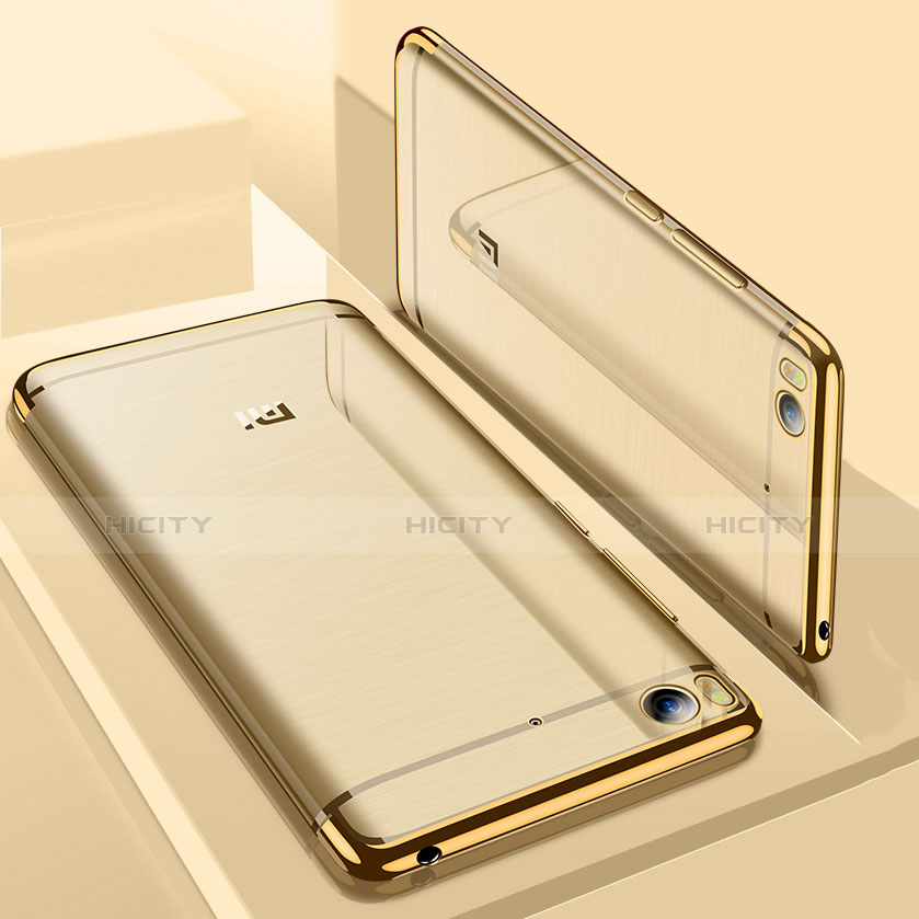 Funda Silicona Ultrafina Carcasa Transparente H01 para Xiaomi Mi 5S 4G Oro