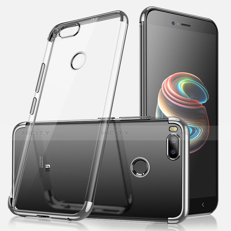 Funda Silicona Ultrafina Carcasa Transparente H01 para Xiaomi Mi 5X Plata