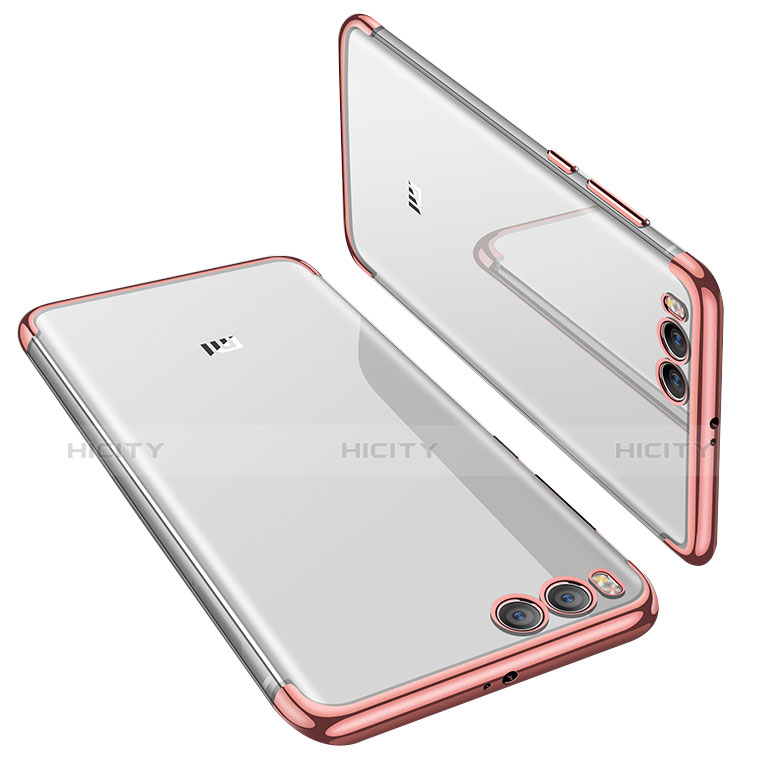 Funda Silicona Ultrafina Carcasa Transparente H01 para Xiaomi Mi 6 Oro Rosa