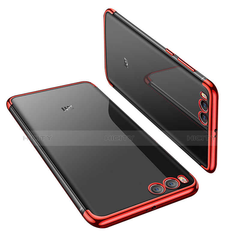 Funda Silicona Ultrafina Carcasa Transparente H01 para Xiaomi Mi 6 Rojo