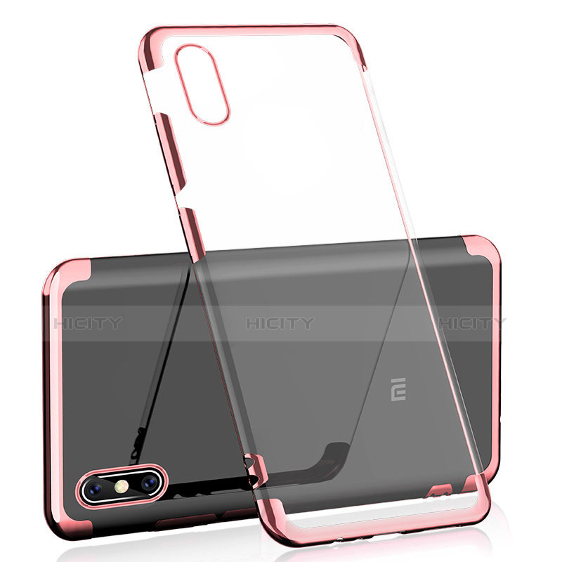 Funda Silicona Ultrafina Carcasa Transparente H01 para Xiaomi Mi 8 Explorer Oro Rosa