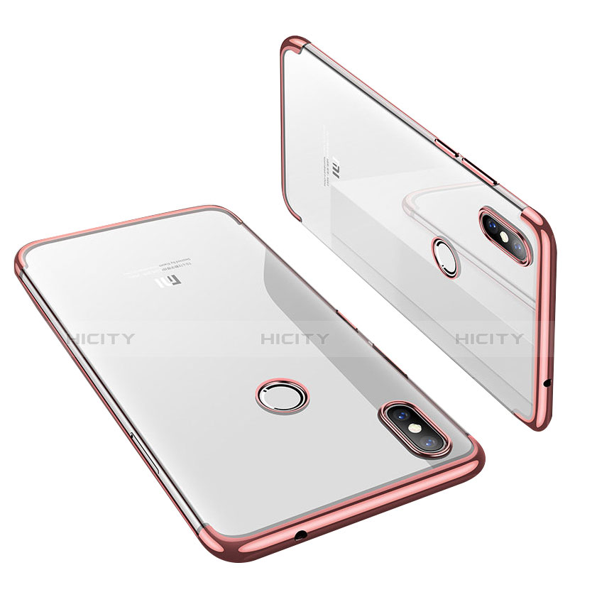 Funda Silicona Ultrafina Carcasa Transparente H01 para Xiaomi Mi 8 Oro Rosa