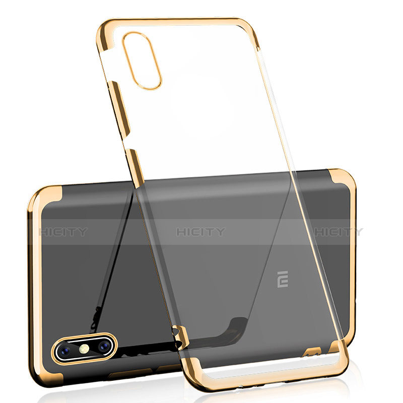 Funda Silicona Ultrafina Carcasa Transparente H01 para Xiaomi Mi 8 Pro Global Version Oro