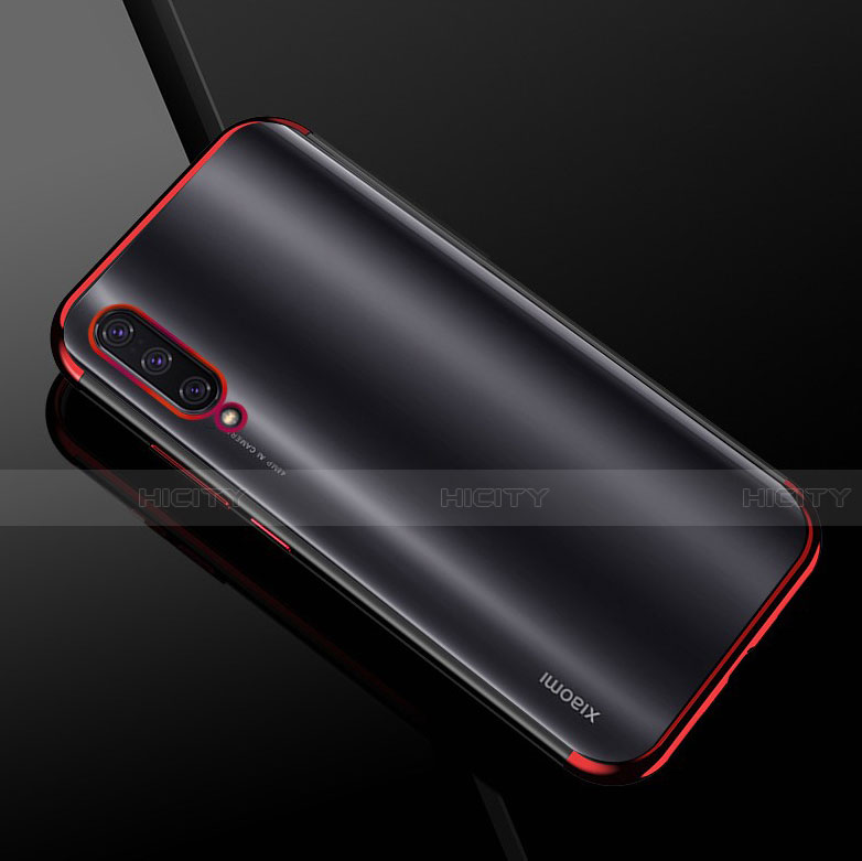 Funda Silicona Ultrafina Carcasa Transparente H01 para Xiaomi Mi A3 Rojo