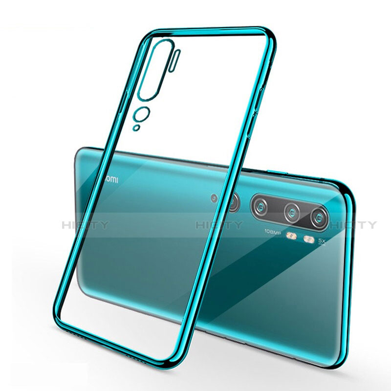 Funda Silicona Ultrafina Carcasa Transparente H01 para Xiaomi Mi Note 10 Verde