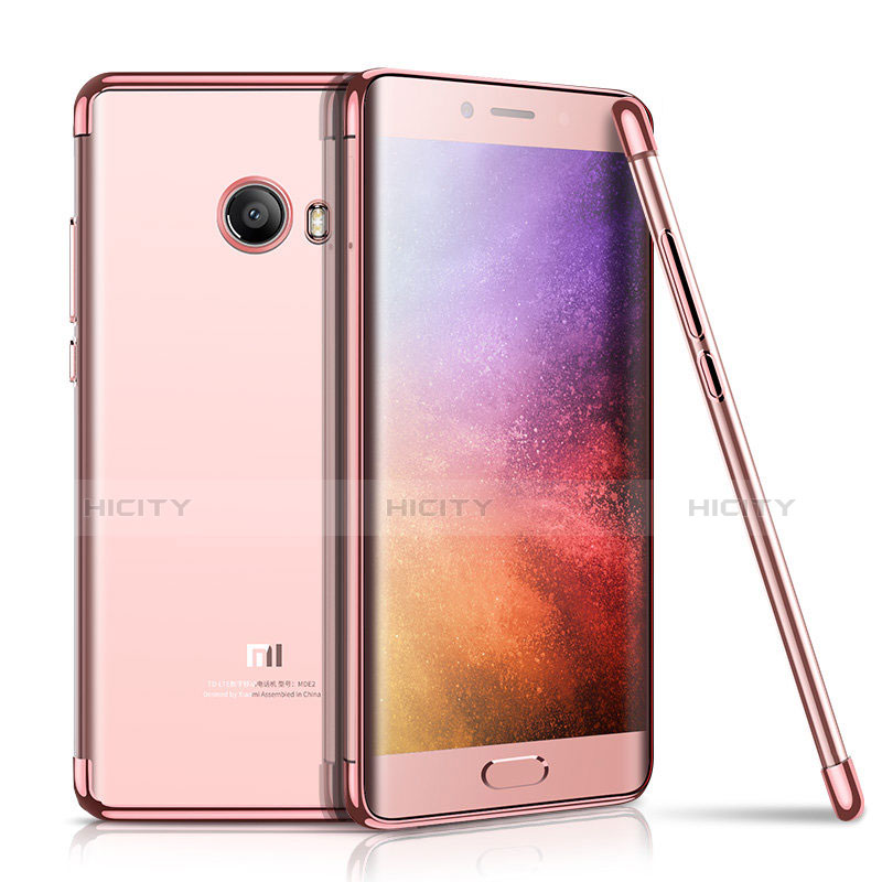 Funda Silicona Ultrafina Carcasa Transparente H01 para Xiaomi Mi Note 2 Special Edition Oro Rosa