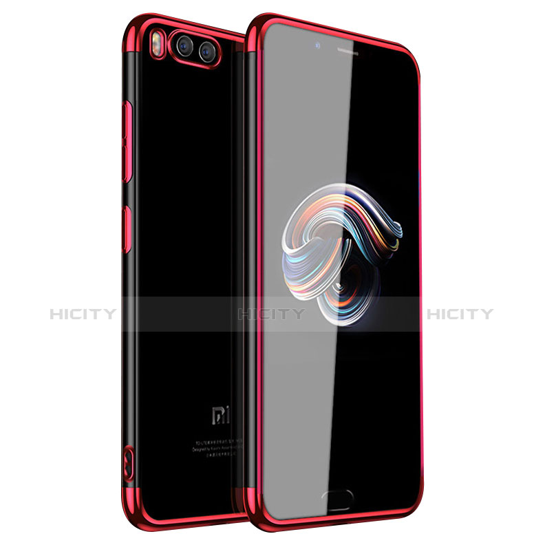 Funda Silicona Ultrafina Carcasa Transparente H01 para Xiaomi Mi Note 3 Rojo