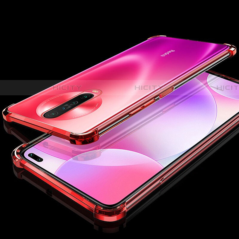 Funda Silicona Ultrafina Carcasa Transparente H01 para Xiaomi Poco X2 Rojo