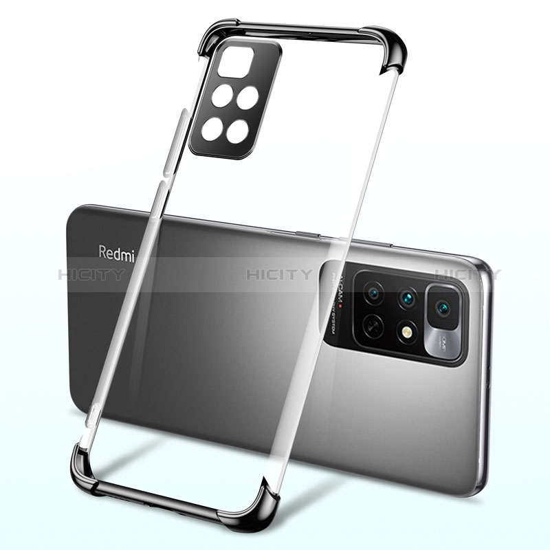 Funda Silicona Ultrafina Carcasa Transparente H01 para Xiaomi Redmi 10 (2022) Negro