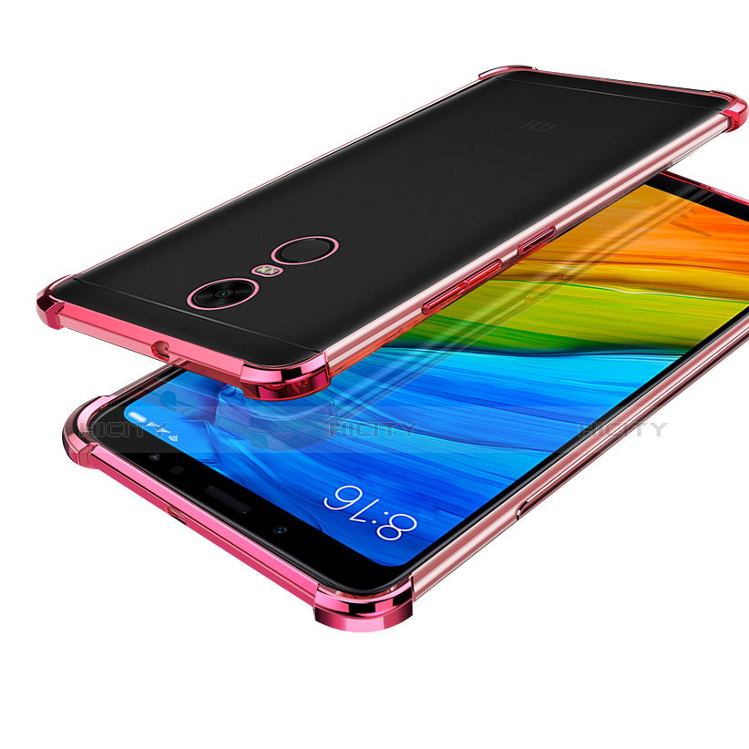 Funda Silicona Ultrafina Carcasa Transparente H01 para Xiaomi Redmi 5 Plus Oro Rosa