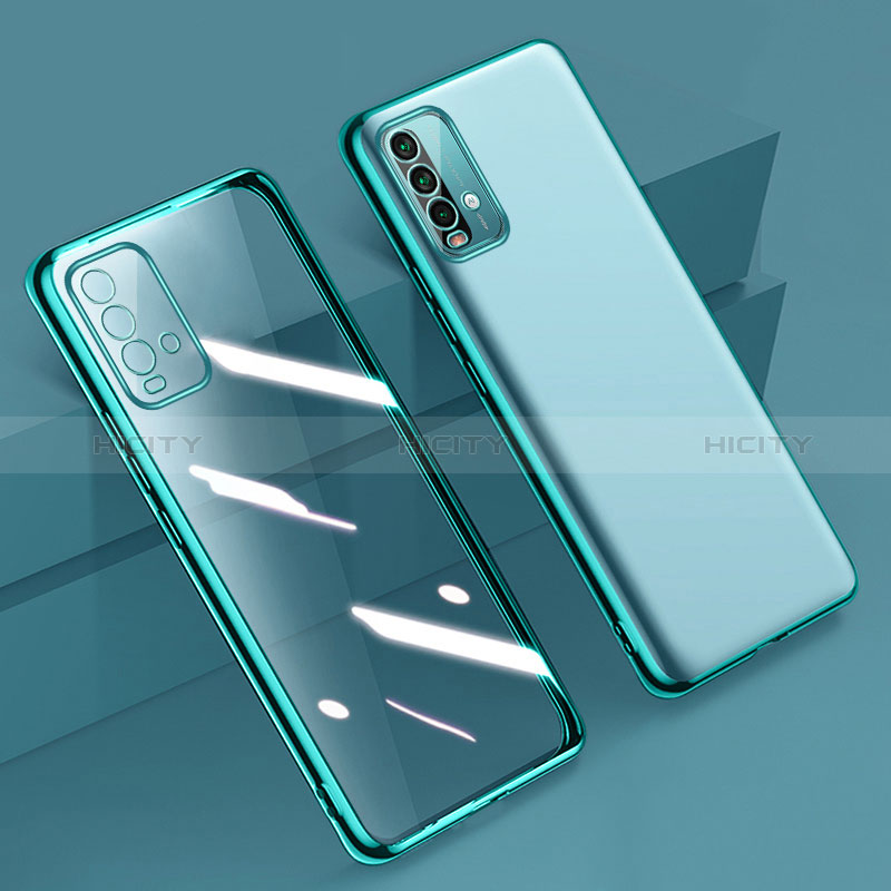 Funda Silicona Ultrafina Carcasa Transparente H01 para Xiaomi Redmi 9 Power Verde