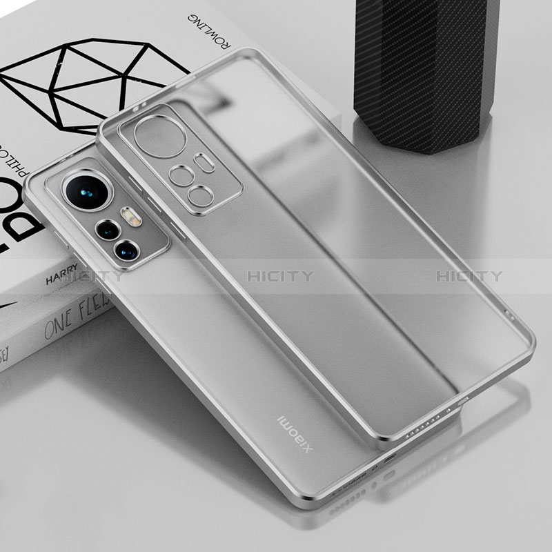 Funda Silicona Ultrafina Carcasa Transparente H01 para Xiaomi Redmi Note 12S Plata