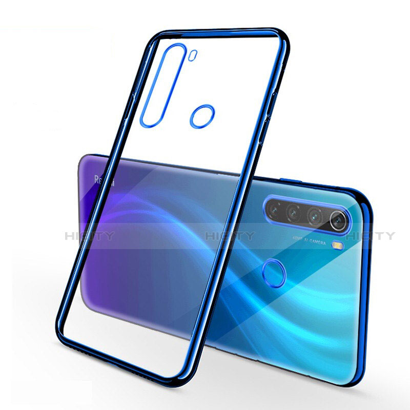 Funda Silicona Ultrafina Carcasa Transparente H01 para Xiaomi Redmi Note 8 Pro Azul