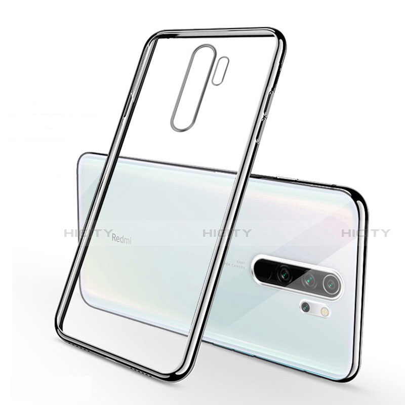 Funda Silicona Ultrafina Carcasa Transparente H01 para Xiaomi Redmi Note 8 Pro Plata