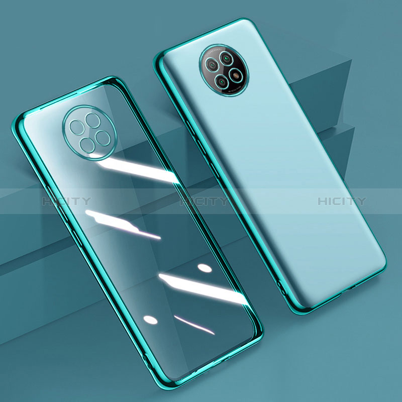 Funda Silicona Ultrafina Carcasa Transparente H01 para Xiaomi Redmi Note 9T 5G Verde