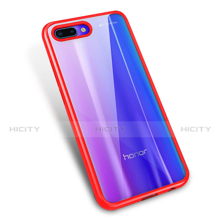 Funda Silicona Ultrafina Carcasa Transparente H02 para Huawei Honor 10 Rojo