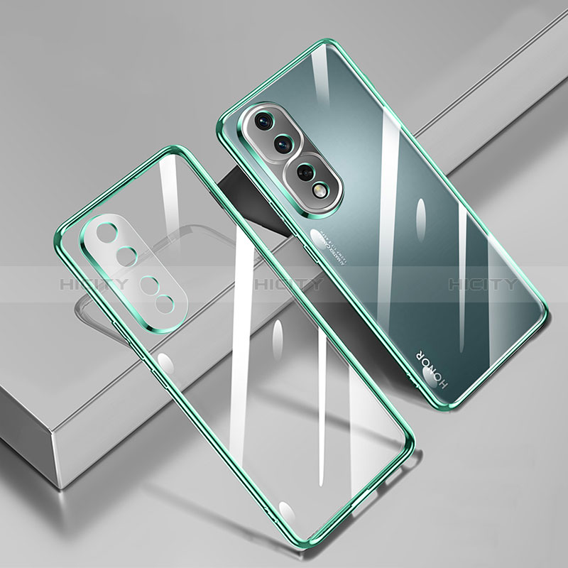 Funda Silicona Ultrafina Carcasa Transparente H02 para Huawei Honor 80 Pro 5G Verde