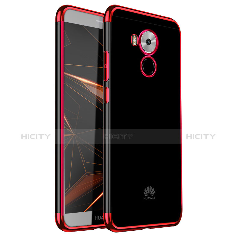 Funda Silicona Ultrafina Carcasa Transparente H02 para Huawei Mate 8 Rojo