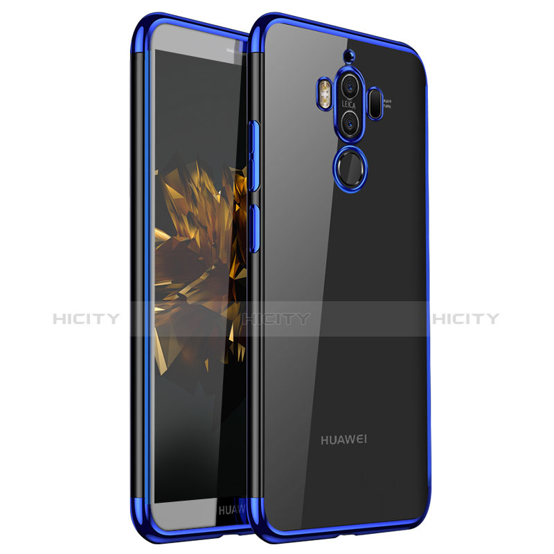 Funda Silicona Ultrafina Carcasa Transparente H02 para Huawei Mate 9 Azul