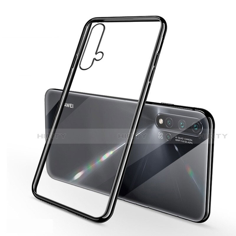 Funda Silicona Ultrafina Carcasa Transparente H02 para Huawei Nova 5 Negro