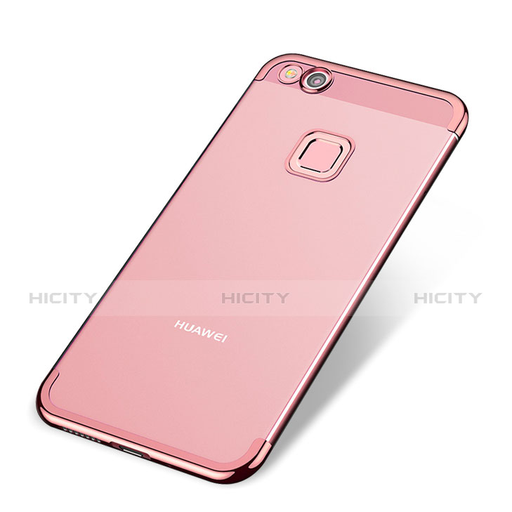 Funda Silicona Ultrafina Carcasa Transparente H02 para Huawei Nova Lite Oro Rosa