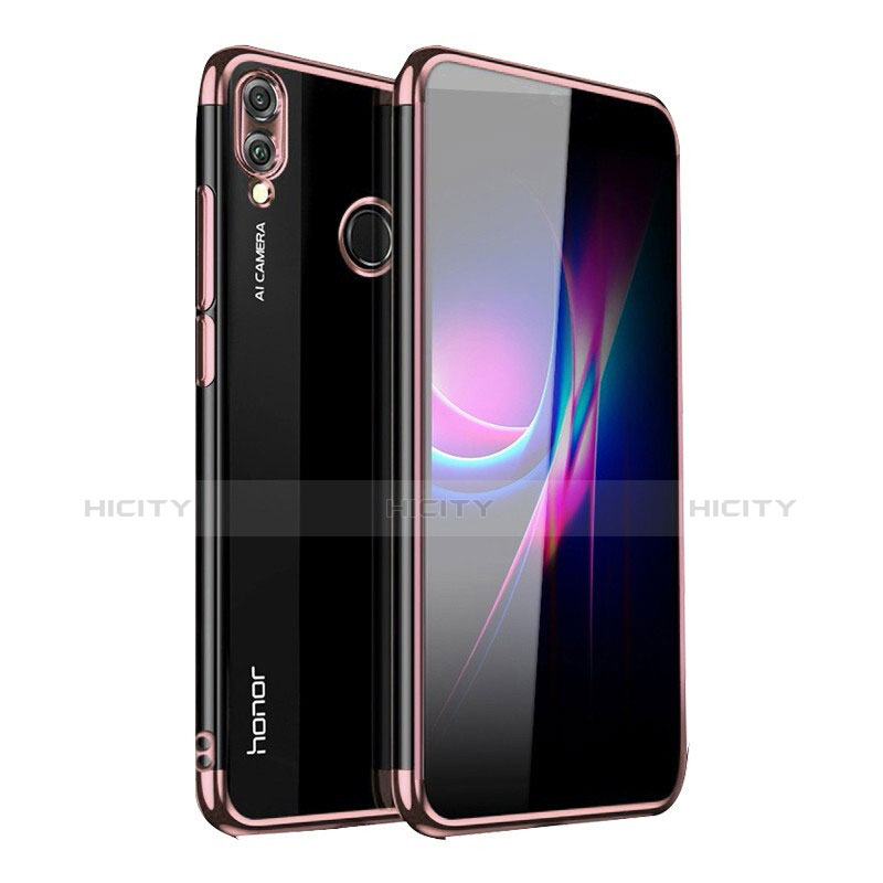 Funda Silicona Ultrafina Carcasa Transparente H02 para Huawei P Smart (2019) Oro Rosa