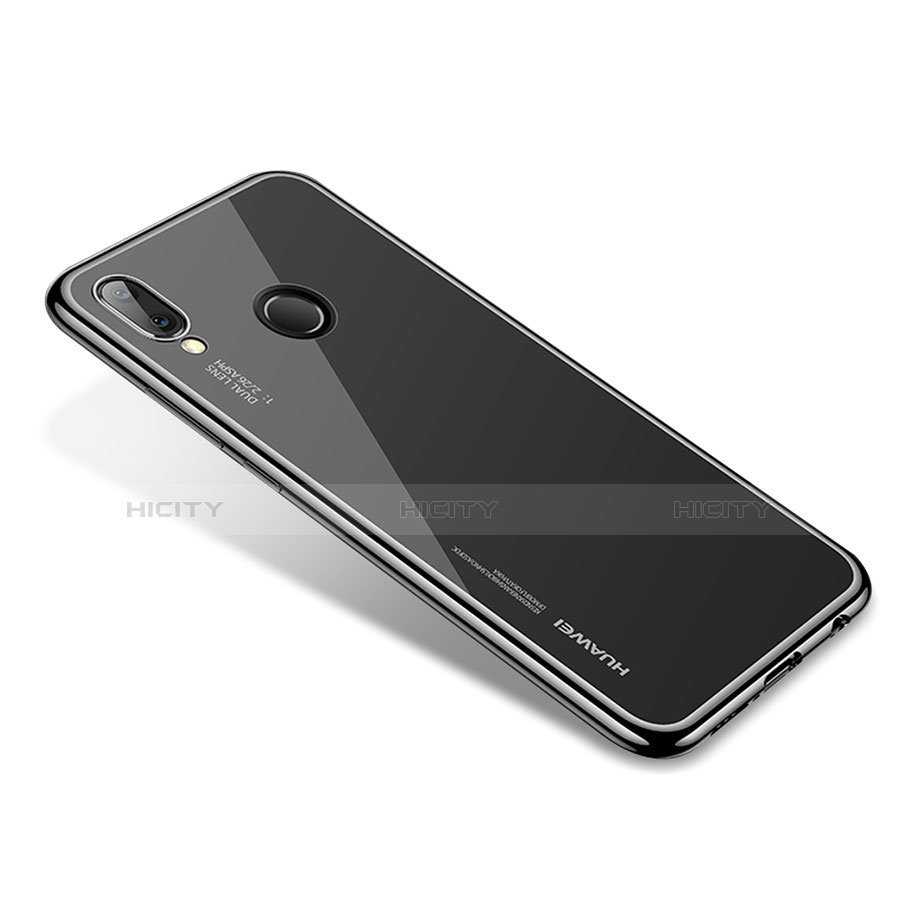 Funda Silicona Ultrafina Carcasa Transparente H02 para Huawei P20 Lite Negro