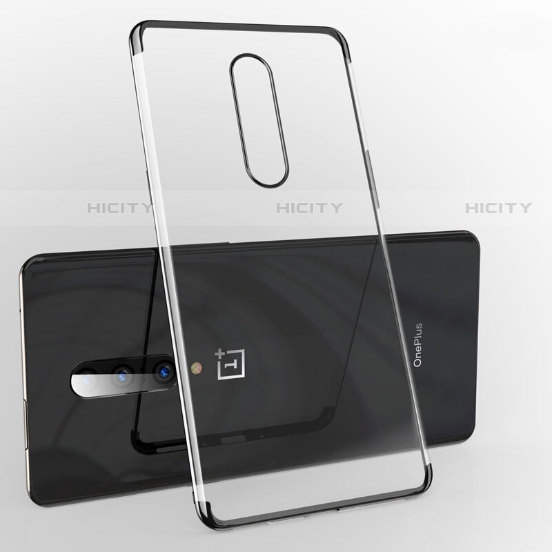 Funda Silicona Ultrafina Carcasa Transparente H02 para OnePlus 7 Pro Negro