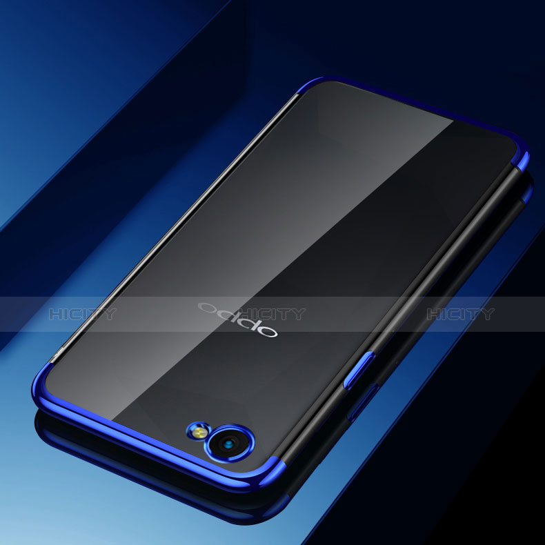 Funda Silicona Ultrafina Carcasa Transparente H02 para Oppo A3 Azul