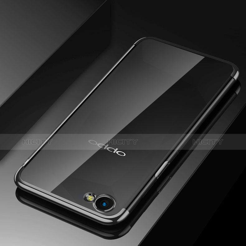 Funda Silicona Ultrafina Carcasa Transparente H02 para Oppo A3 Negro