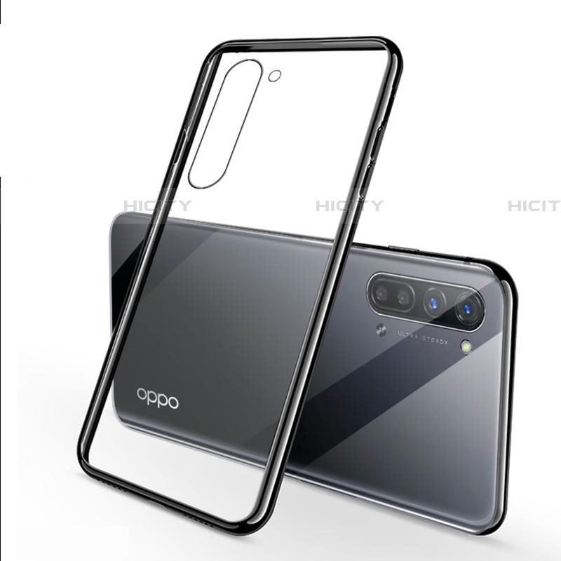 Funda Silicona Ultrafina Carcasa Transparente H02 para Oppo Find X2 Lite Negro