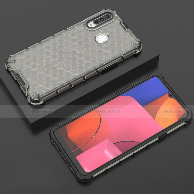 Funda Silicona Ultrafina Carcasa Transparente H02 para Samsung Galaxy A20s Gris