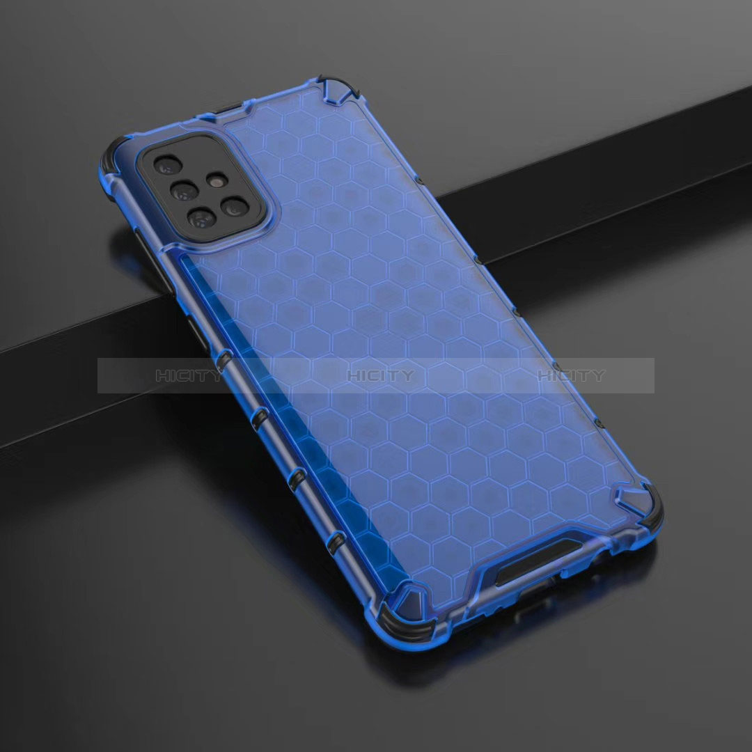 Funda Silicona Ultrafina Carcasa Transparente H02 para Samsung Galaxy A71 4G A715 Azul