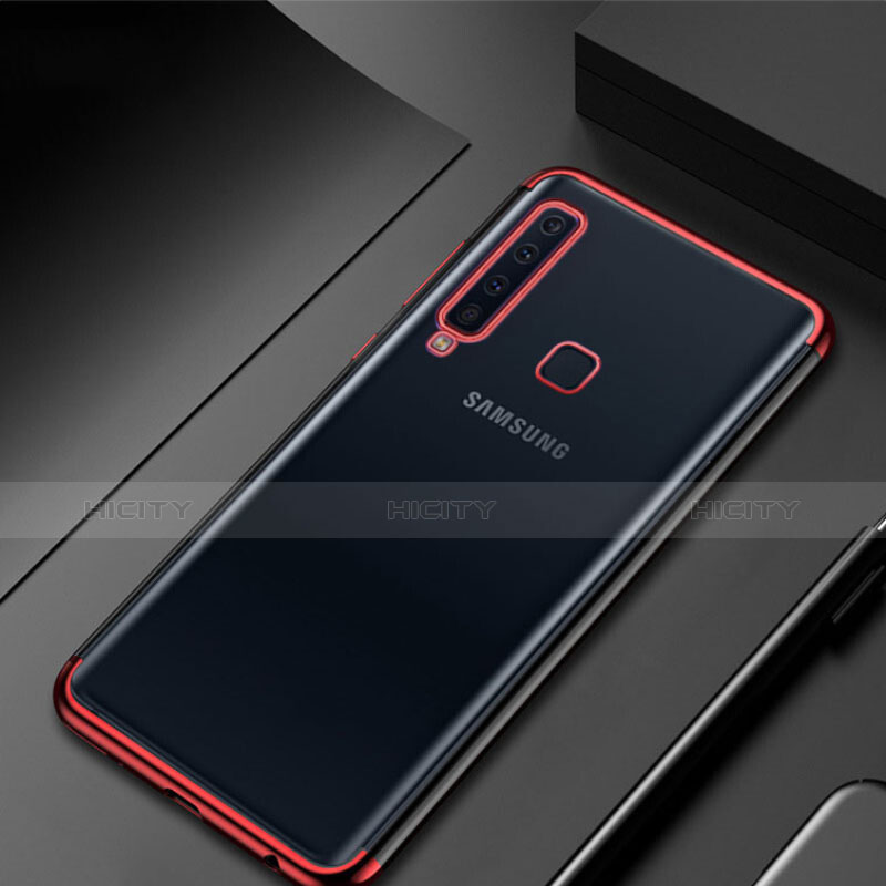 Funda Silicona Ultrafina Carcasa Transparente H02 para Samsung Galaxy A9s Rojo