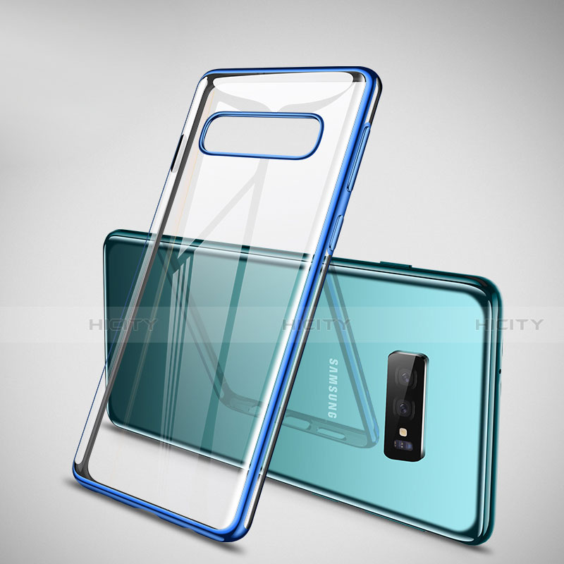 Funda Silicona Ultrafina Carcasa Transparente H02 para Samsung Galaxy S10 5G Azul