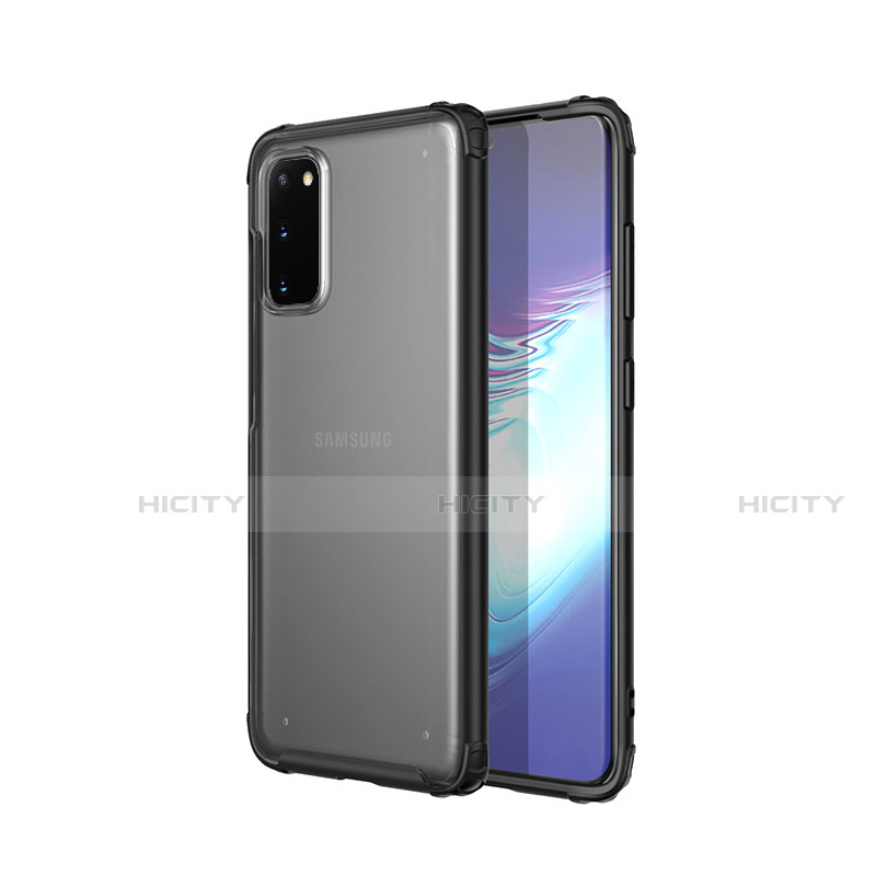 Funda Silicona Ultrafina Carcasa Transparente H02 para Samsung Galaxy S20 Negro