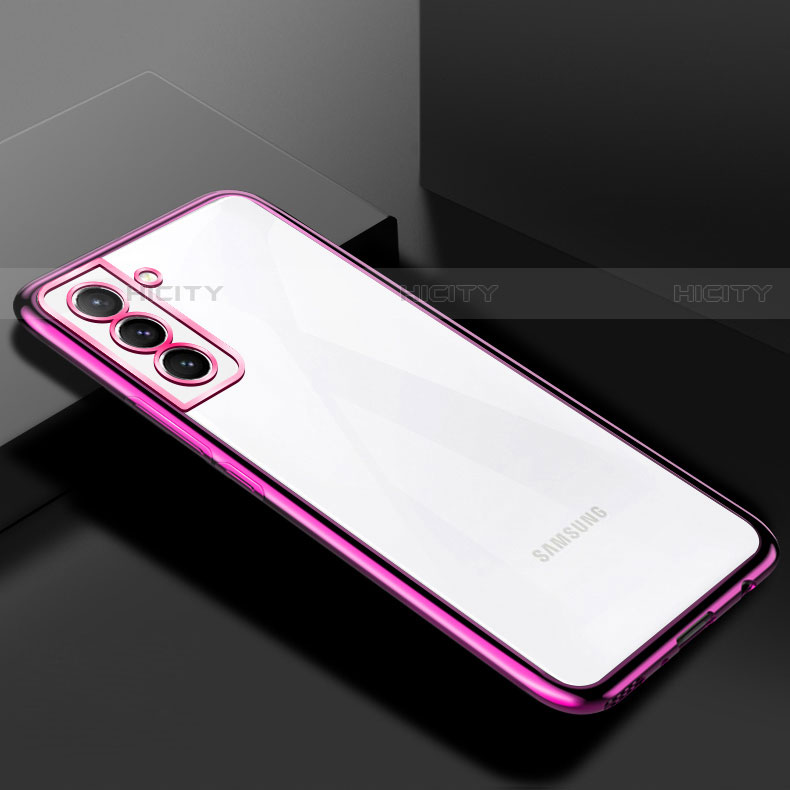 Funda Silicona Ultrafina Carcasa Transparente H02 para Samsung Galaxy S21 5G Morado