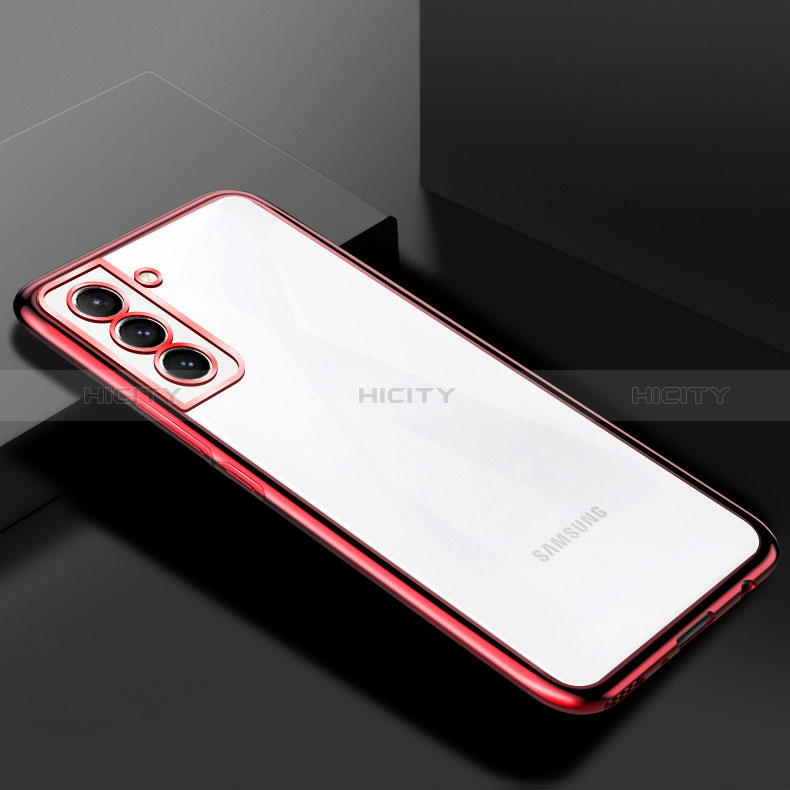 Funda Silicona Ultrafina Carcasa Transparente H02 para Samsung Galaxy S24 Plus 5G Rojo