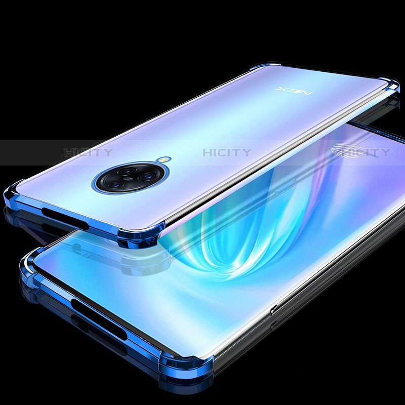 Funda Silicona Ultrafina Carcasa Transparente H02 para Vivo Nex 3 Azul