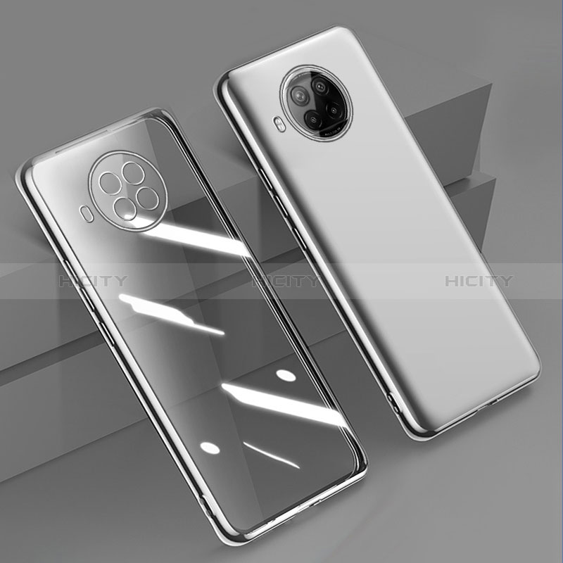 Funda Silicona Ultrafina Carcasa Transparente H02 para Xiaomi Mi 10i 5G Plata