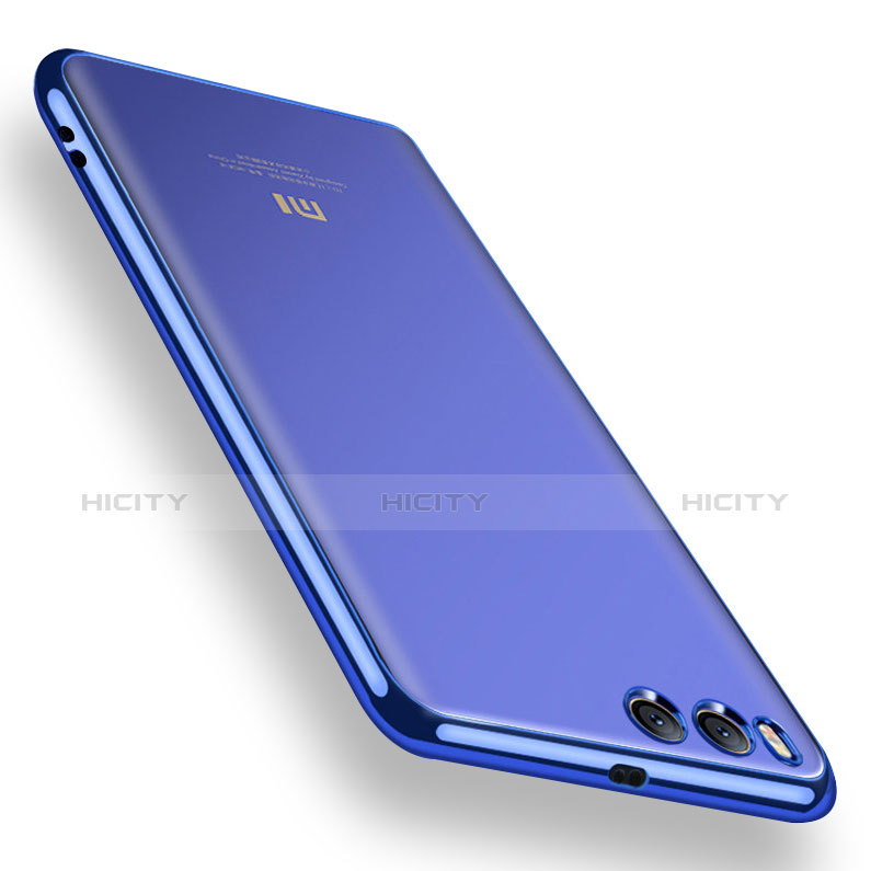 Funda Silicona Ultrafina Carcasa Transparente H02 para Xiaomi Mi 6 Azul