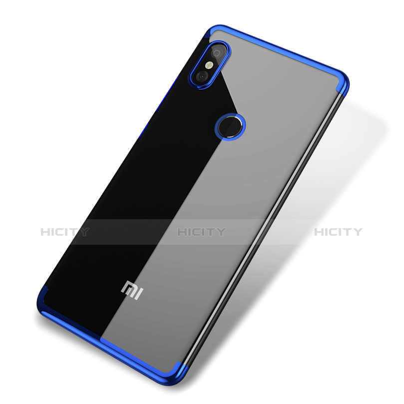 Funda Silicona Ultrafina Carcasa Transparente H02 para Xiaomi Mi 8 Azul