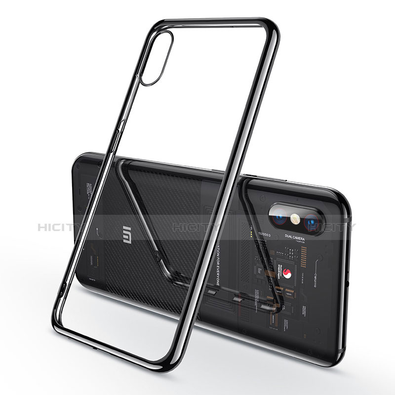 Funda Silicona Ultrafina Carcasa Transparente H02 para Xiaomi Mi 8 Pro Global Version Negro