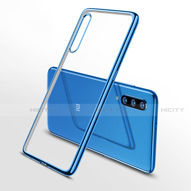 Funda Silicona Ultrafina Carcasa Transparente H02 para Xiaomi Mi 9 Lite Azul