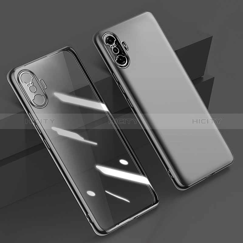 Funda Silicona Ultrafina Carcasa Transparente H02 para Xiaomi Poco F3 GT 5G Negro