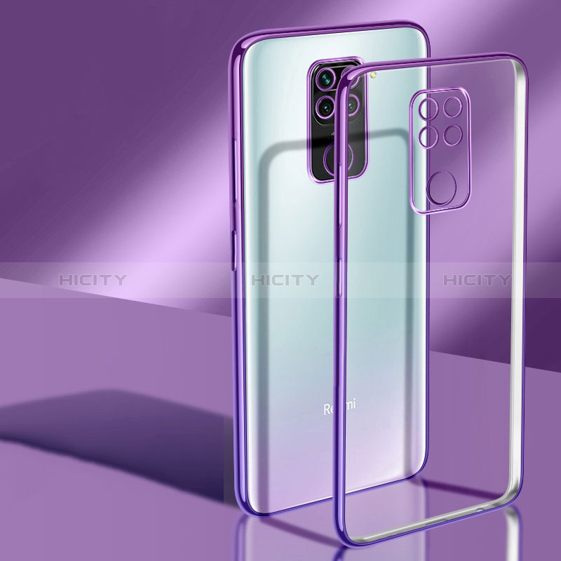 Funda Silicona Ultrafina Carcasa Transparente H02 para Xiaomi Redmi 10X 4G Morado