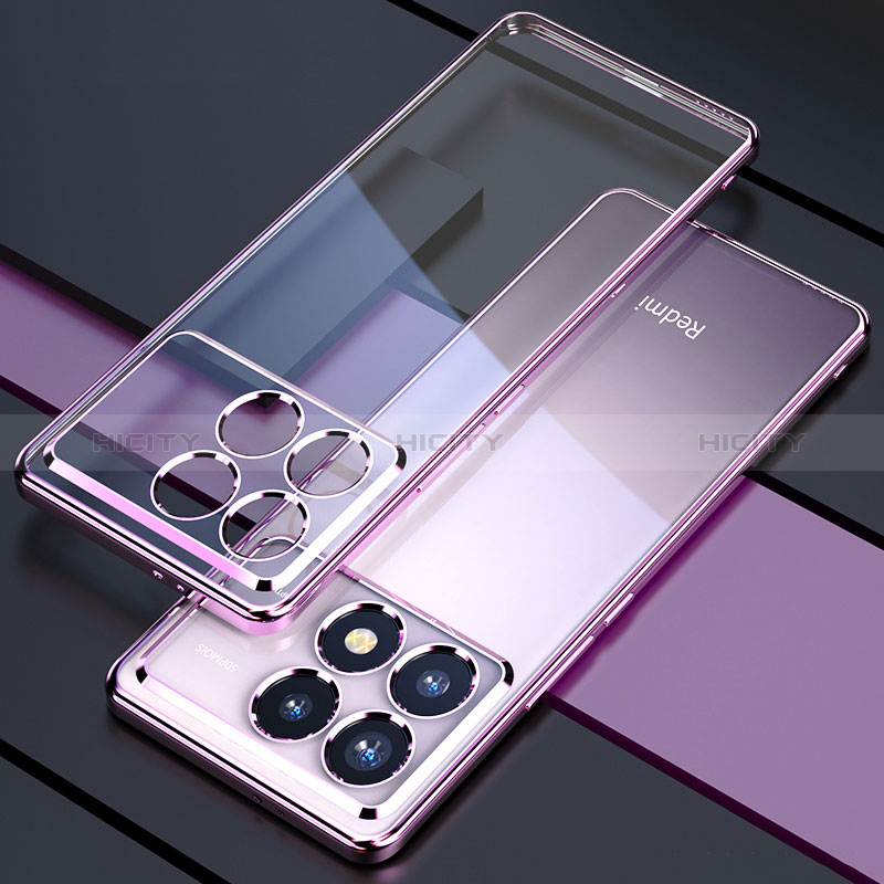 Funda Silicona Ultrafina Carcasa Transparente H02 para Xiaomi Redmi K70 5G Morado