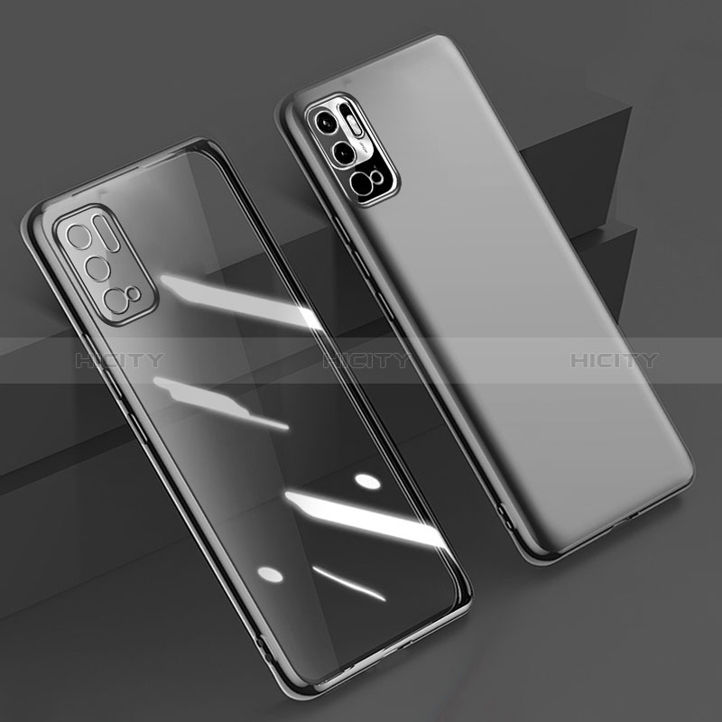 Funda Silicona Ultrafina Carcasa Transparente H02 para Xiaomi Redmi Note 10T 5G Negro