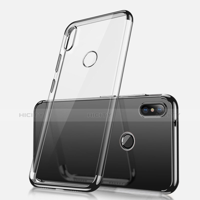 Funda Silicona Ultrafina Carcasa Transparente H02 para Xiaomi Redmi Note 5 AI Dual Camera Negro