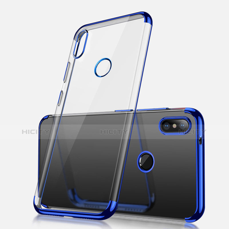 Funda Silicona Ultrafina Carcasa Transparente H02 para Xiaomi Redmi Note 5 Azul